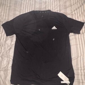 Adidas Black Short Sleeve Tee Classic Crew Neck